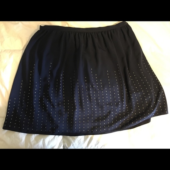 Vince Camuto Dresses & Skirts - Vince Camuto Navy A-line mini Skirt w stud details
